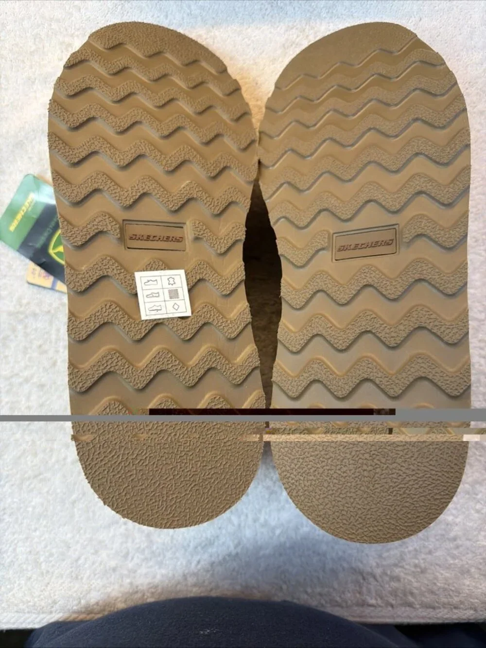 Skechers John Deere Hand Free Slip Ins Brown Loafer Memory Arch Men SZ 9.5 NEW